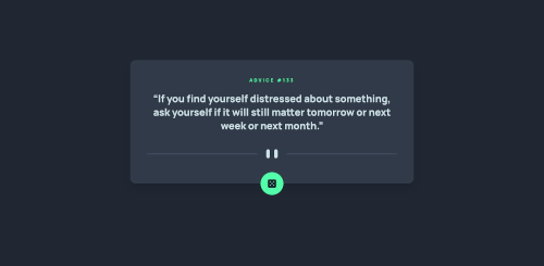 Advice Generator screenshot